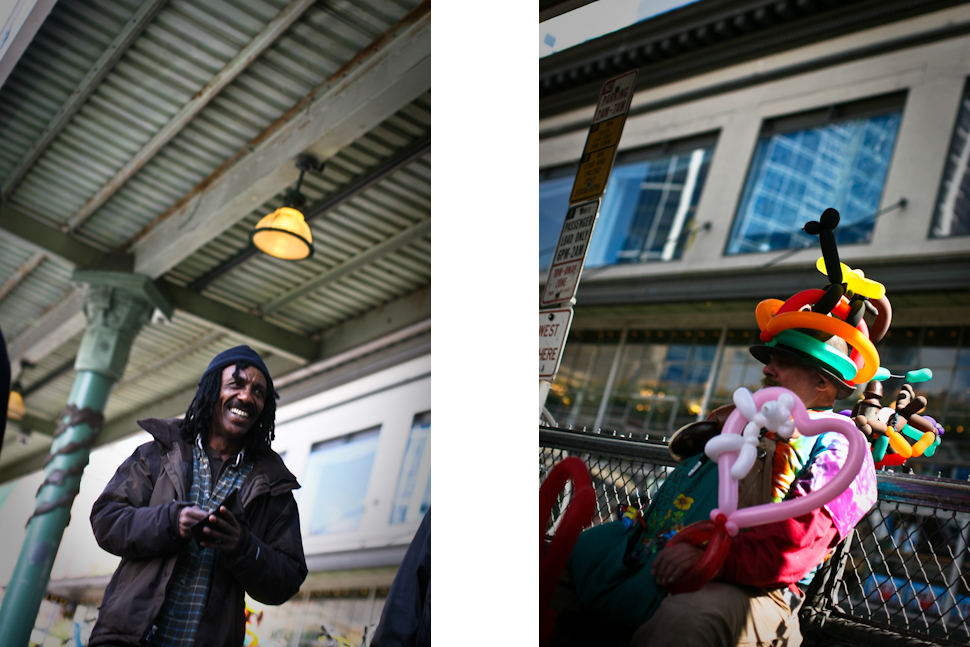 I shot a few photos from the hip to capture the people of Seattle :)